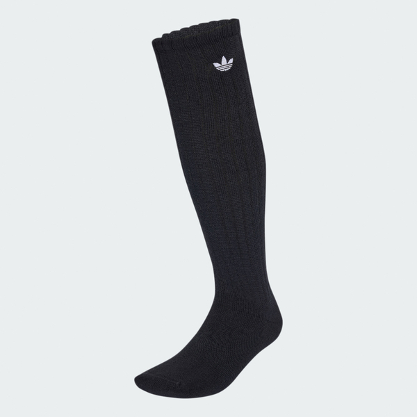 Adidas 愛迪達 Sl H K Socks 1p KR1606 長筒襪 及膝襪 柔軟 一雙入 黑