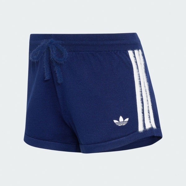 Adidas 愛迪達 Knit Short KW2587 女 短褲 運動短褲 休閒短褲 三葉草 深藍