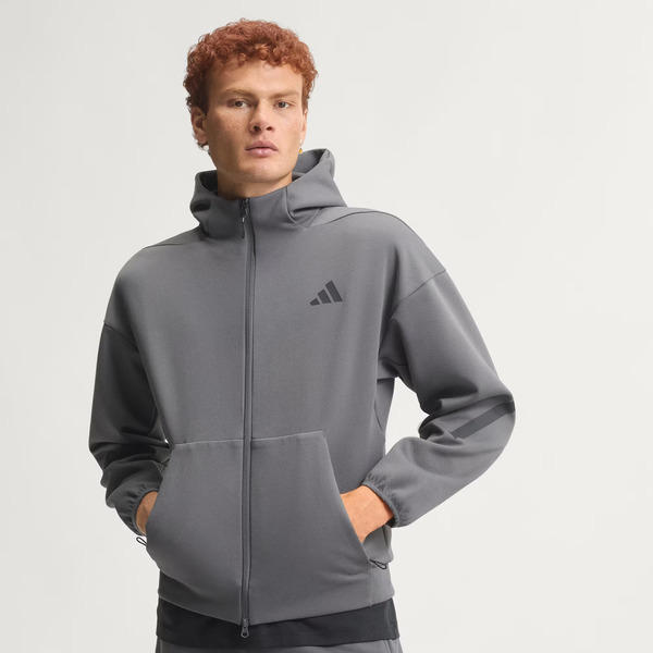 Adidas 愛迪達 M Z.n.e. Fz KX7689 男 連帽外套 保暖 運動外套 防風 灰