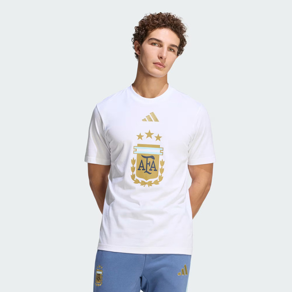 Adidas 愛迪達 Afa Dna Gr Tee JZ6299 男 T恤 運動上衣 休閒短袖 阿根廷 純棉 白