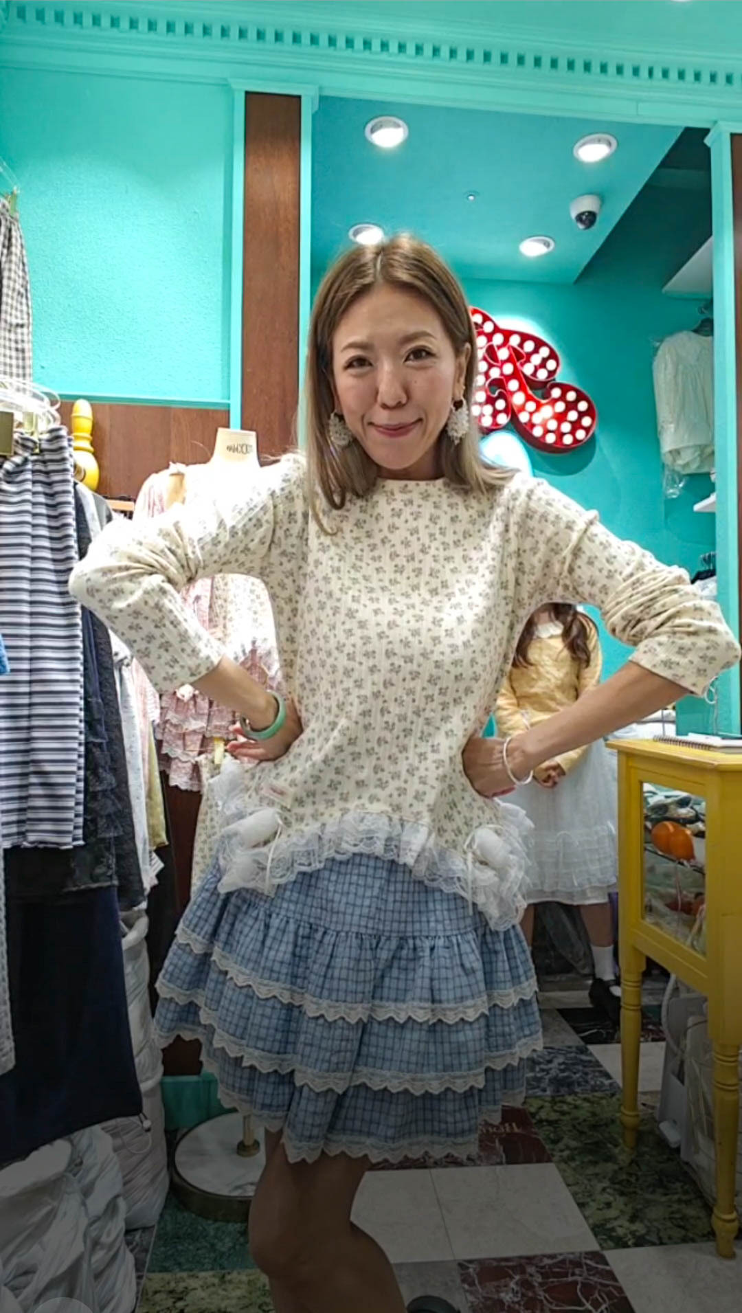 💍K2707  ▶️小碎花上衣 👉B:140cm L:50/60cm
