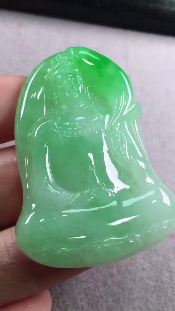 翡翠觀音,天然翡翠A玉, 緬甸玉, Jade, Jadeite