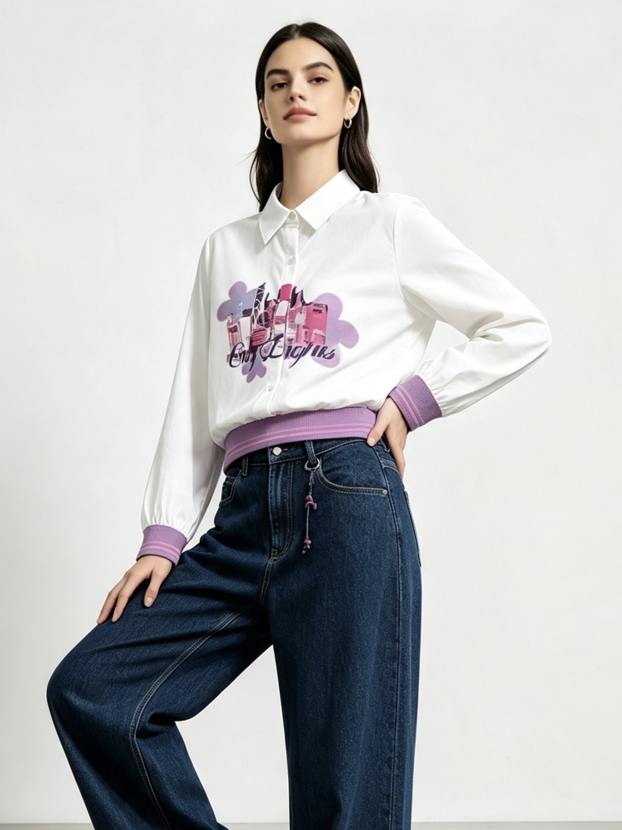 mi-tu printed shirt
