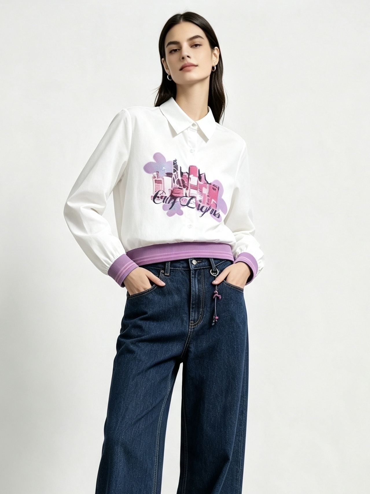 mi-tu printed shirt