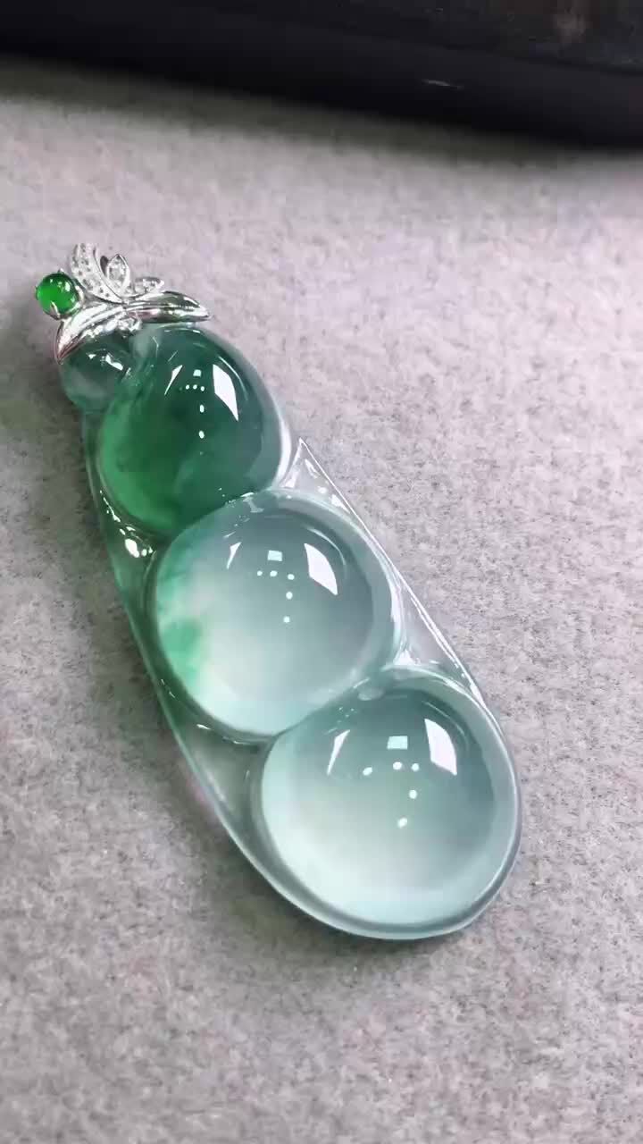 翡翠福豆,天然翡翠A玉, 緬甸玉, Jade, Jadeite