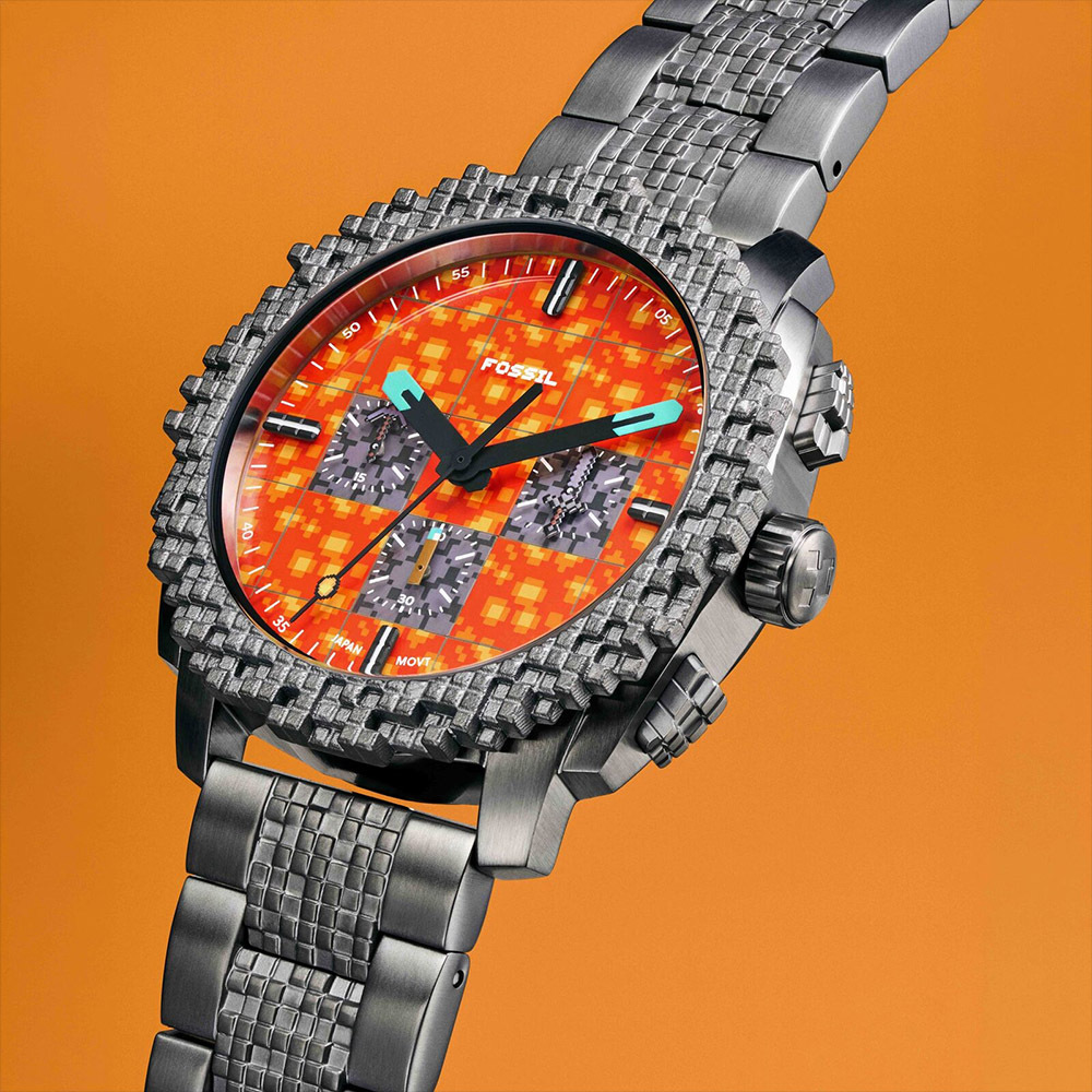 Minecraft × FOSSIL The Nether 獄髓限量聯名計時手錶 LE1251