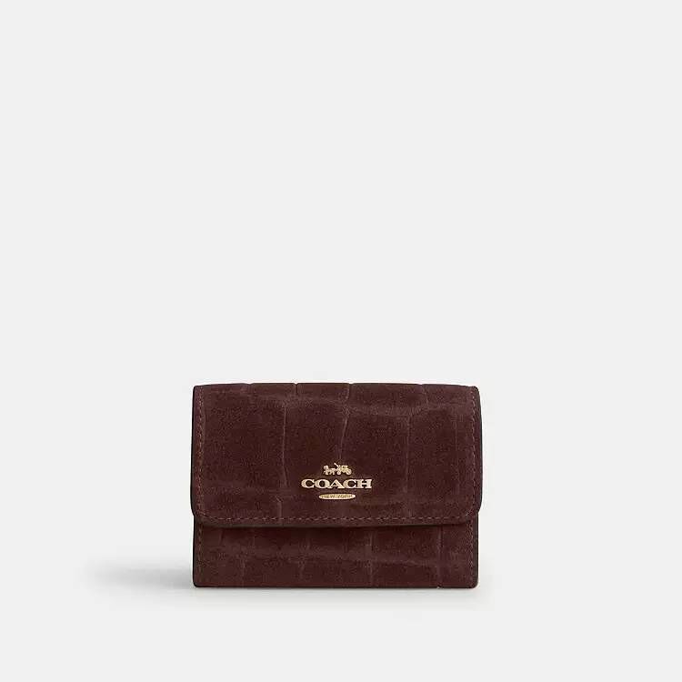 快速出貨<小包也能俐落收納>COACH Flap Card Case 經典翻蓋卡夾