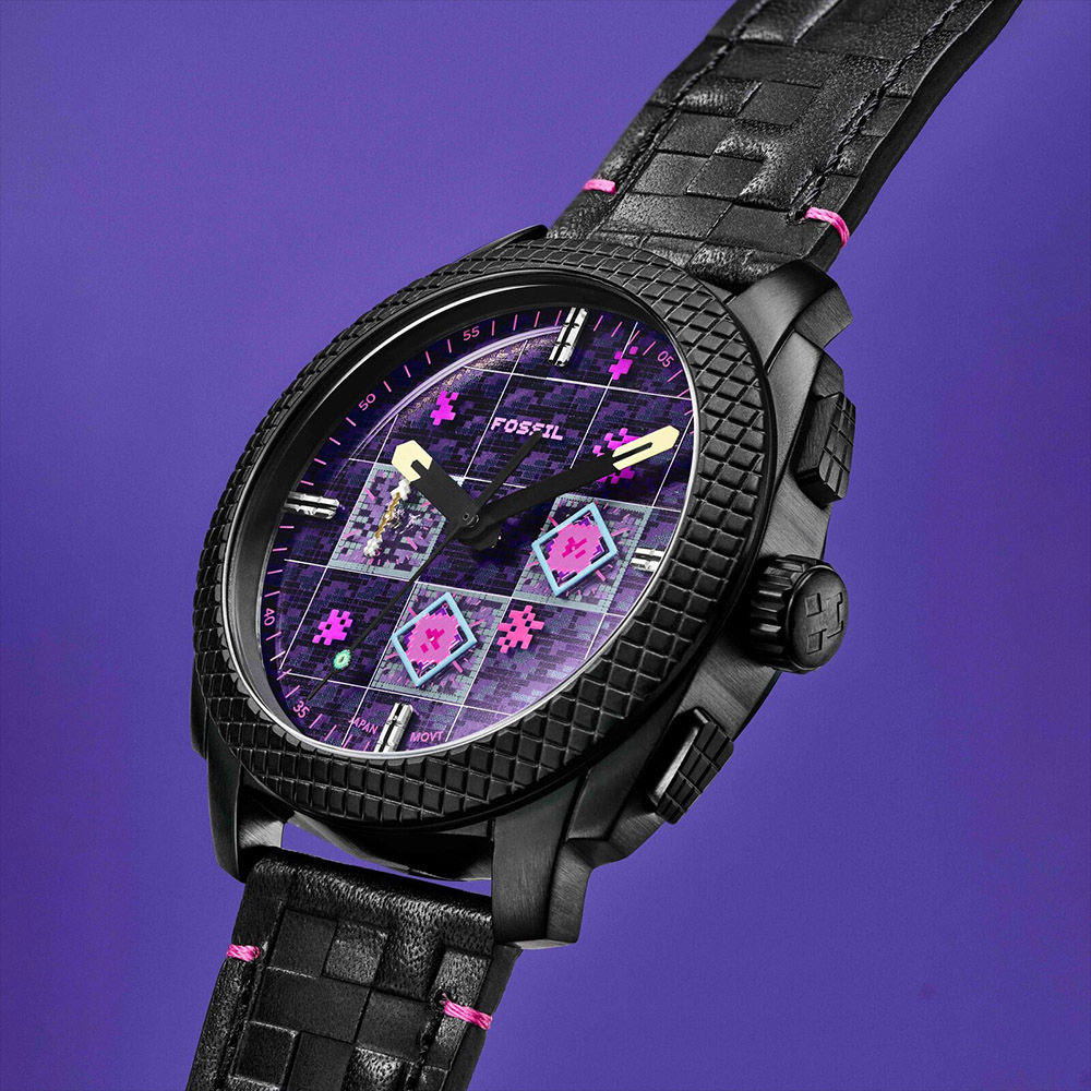 Minecraft × FOSSIL The End 終界龍限量聯名計時手錶 44mm LE1252