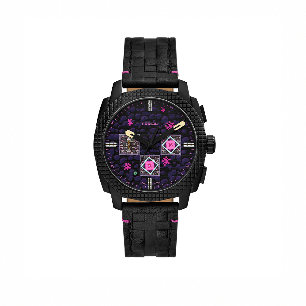 Minecraft × FOSSIL The End 終界龍限量聯名計時手錶 44mm LE1252