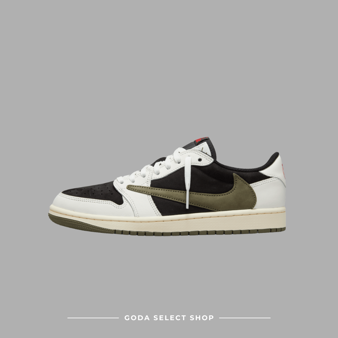 TRAVIS SCOTT X AIR JORDAN 1 LOW W OLIVE 橄欖綠 倒鉤 女鞋 男女尺寸 DZ4137-106