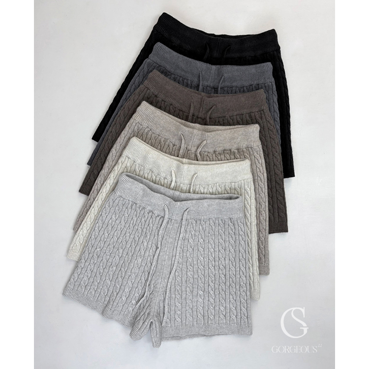 G5934 「麻花高磅瘦瘦短褲」