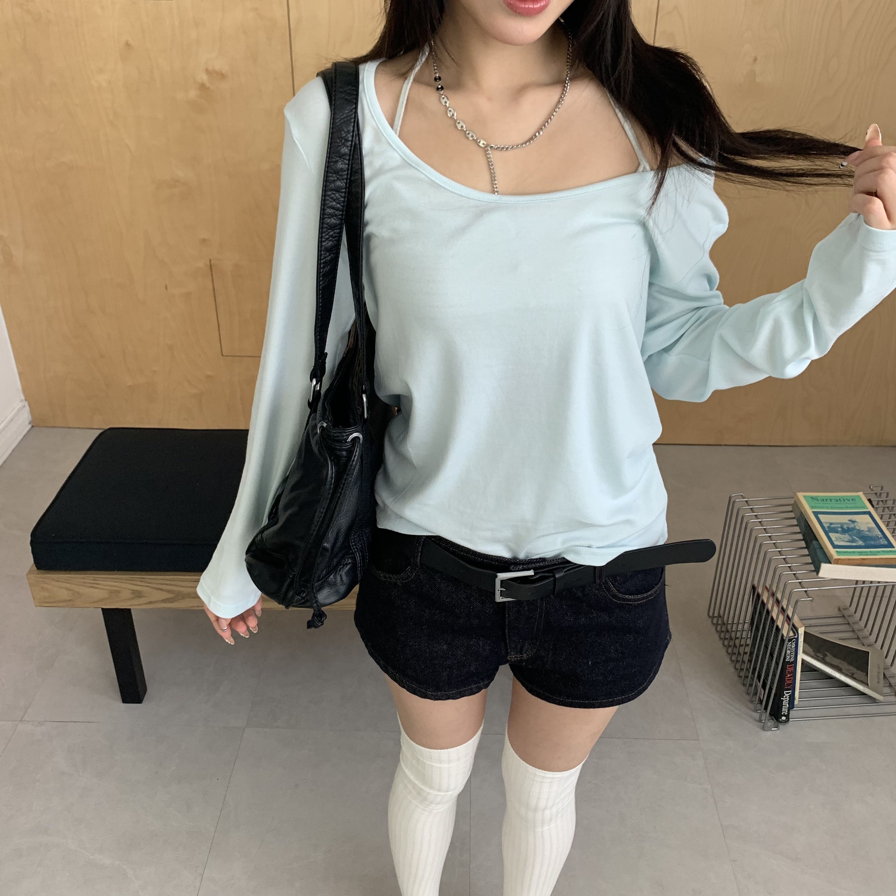 ISA_神秘西比爾 份量感造型拼接古巴項鍊_65126