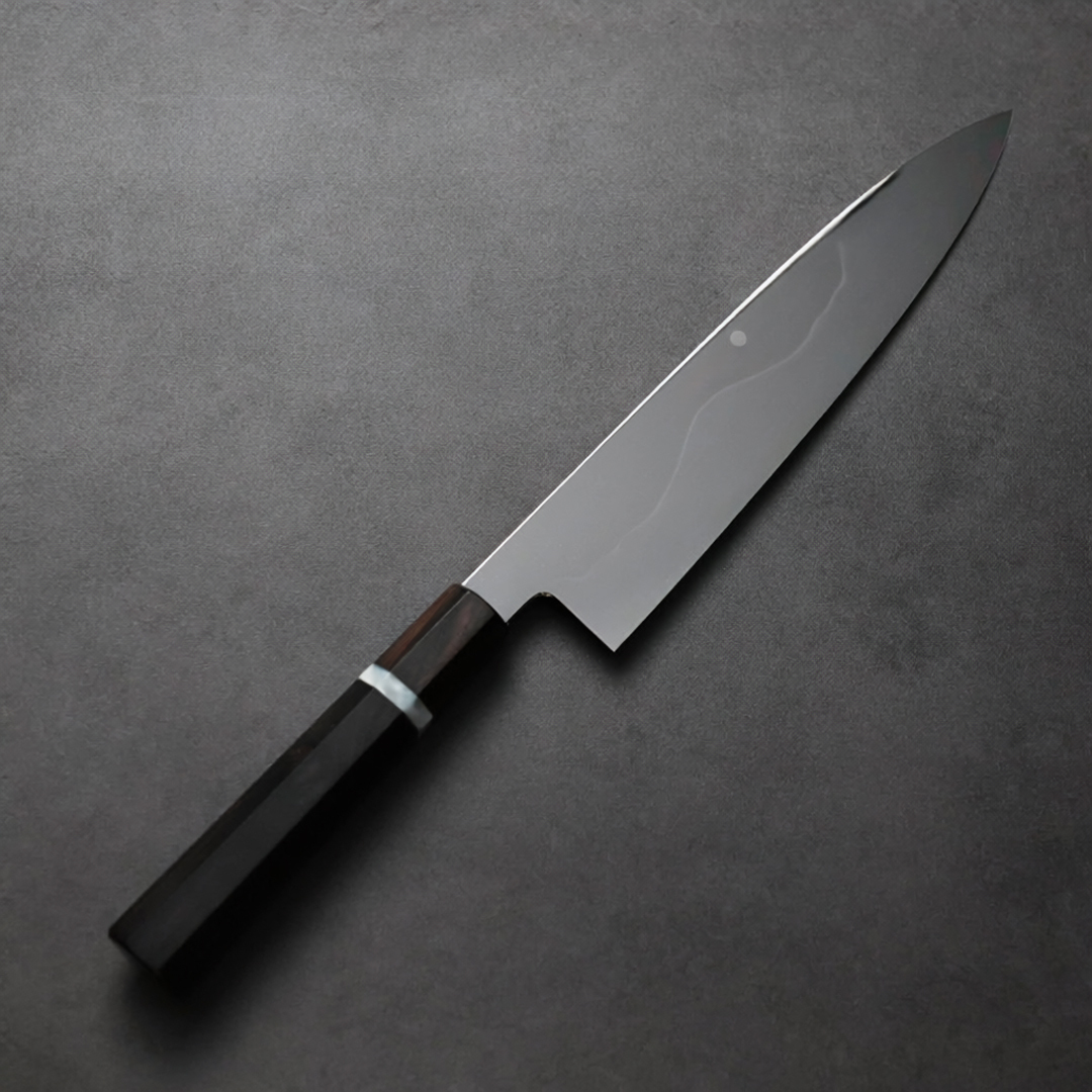 山脇刃物 堺北辰 池田美和 水本燒 牛刀 240mm 白一鋼