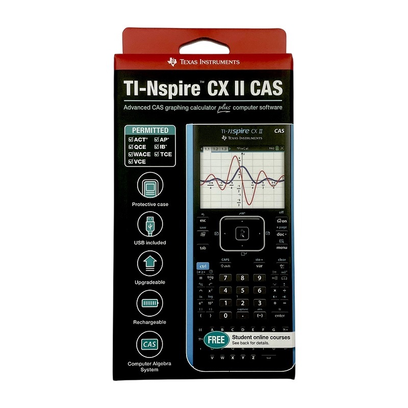 Texas Instruments TI-Nspire CX II CAS 彩屏圖形計數機