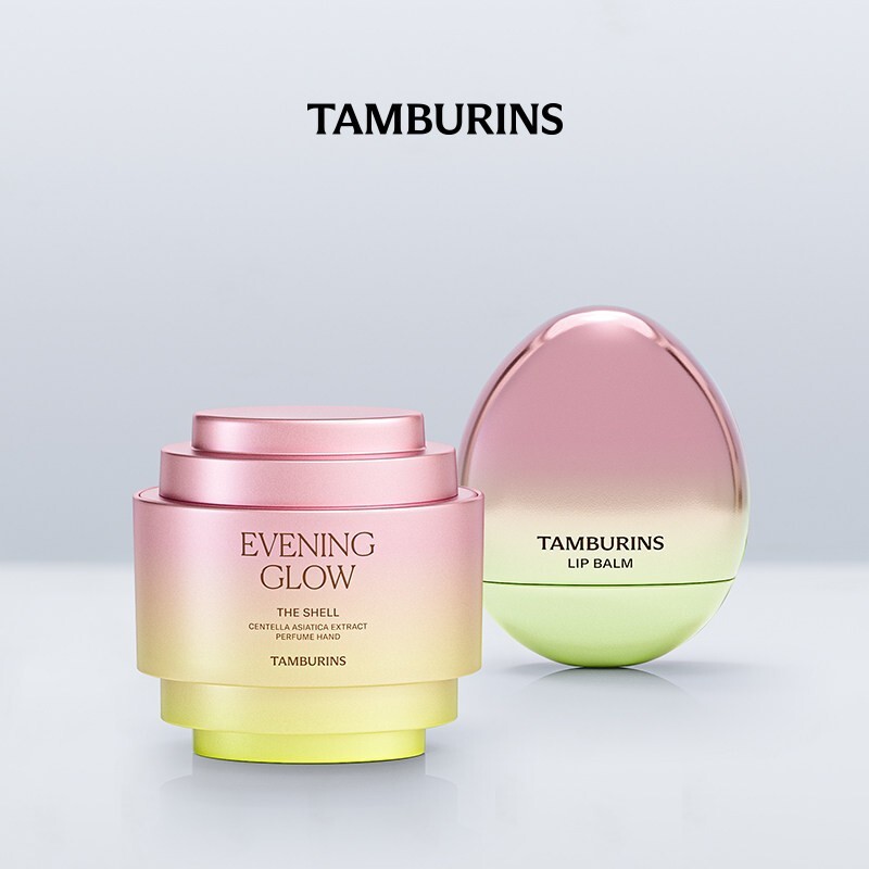 TAMBURINS 貝殼香氛護手霜 + 蛋形潤唇膏 禮盒套裝 #Evening Glow
