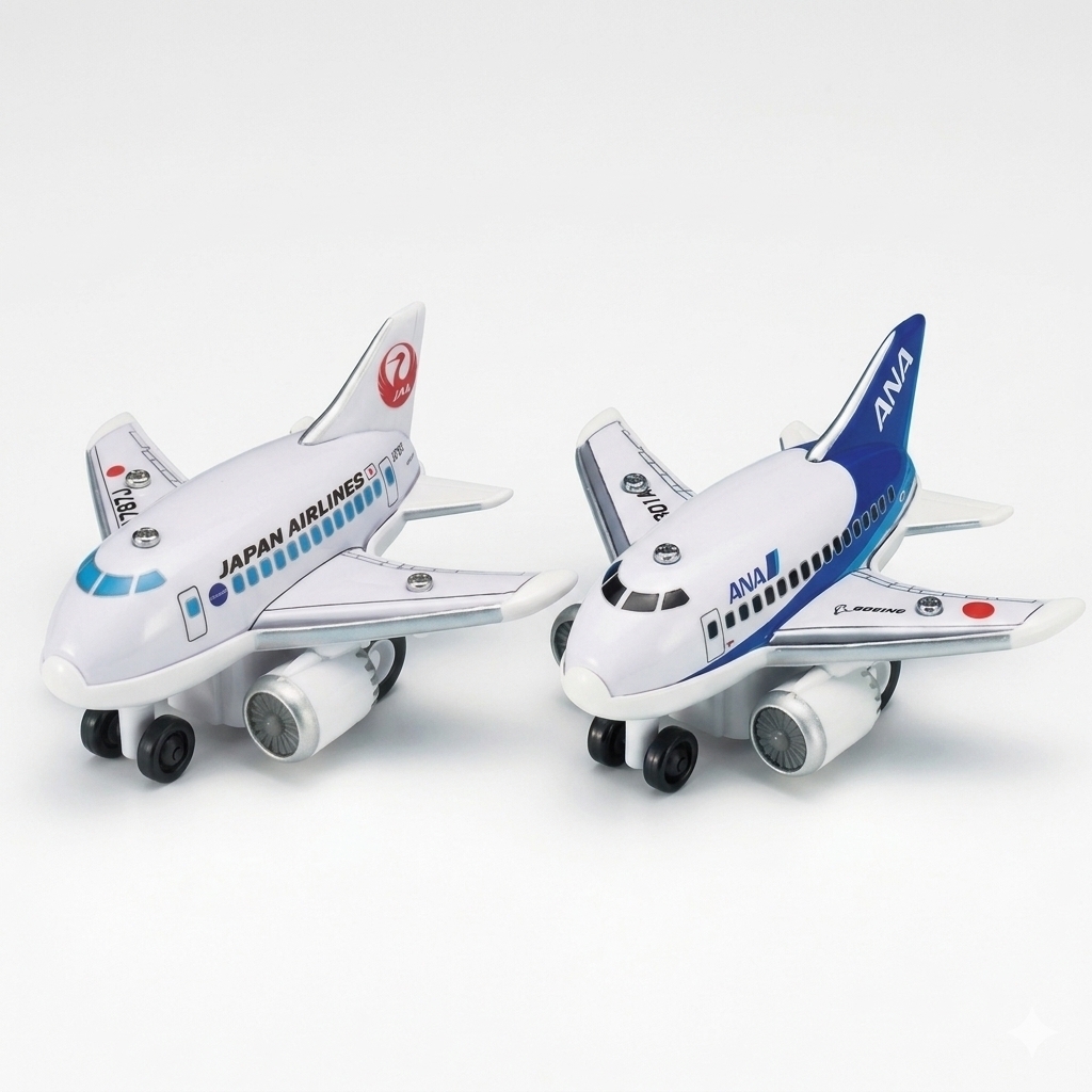 全日空(ANA) / 日本航空(JAL) 迴力飛機玩具