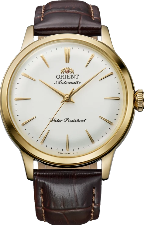 萬年鐘錶 - 東方錶  ORIENT   Bambino Automatic 復古款機械皮革男錶 RA-BB0101S 錶徑36.4mm
