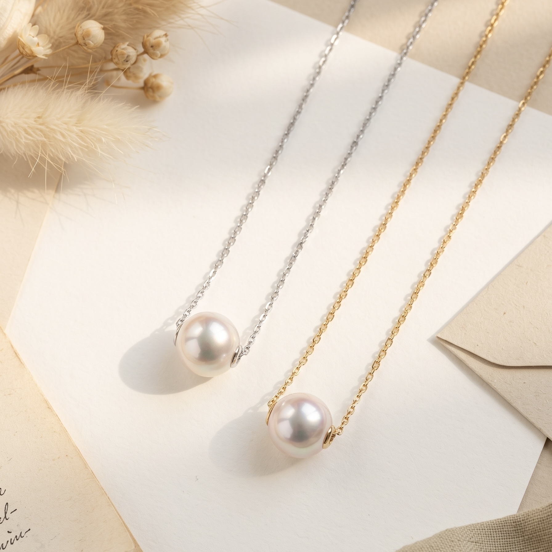 18K Gold Japanese Akoya Necklace
