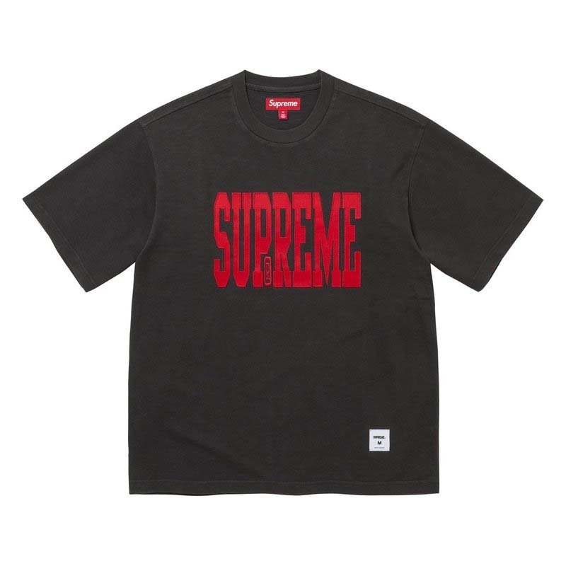 Supreme Stretch S/S Top Black 貼布短袖 黑色 FW26KN52-BK [台灣現貨]