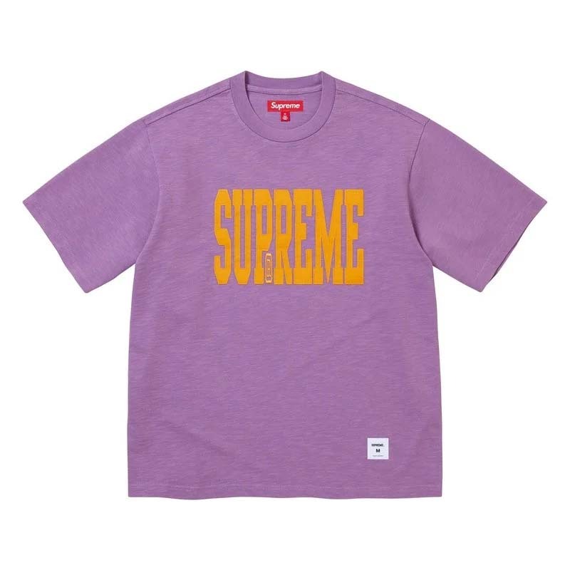 Supreme Stretch S/S Top Dusty Purple 貼布短袖 紫色 FW26KN52-DP [台灣現貨]