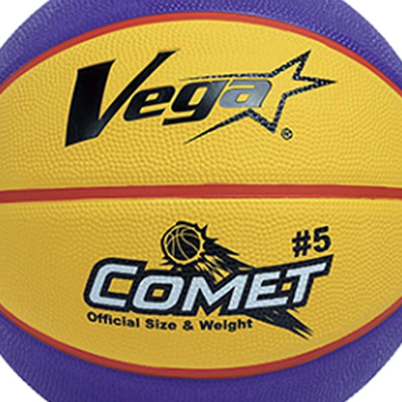 VEGA COMET橡膠削邊籃球 5號籃球 紫色黃色 OBR-511 [台灣現貨]