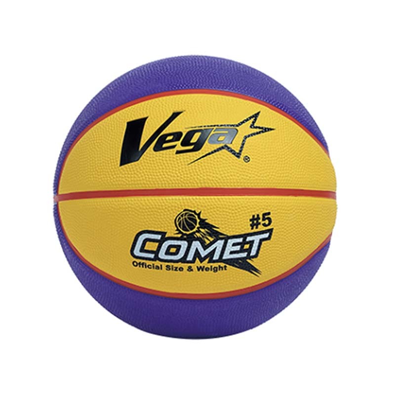 VEGA COMET橡膠削邊籃球 5號籃球 紫色黃色 OBR-511 [台灣現貨]