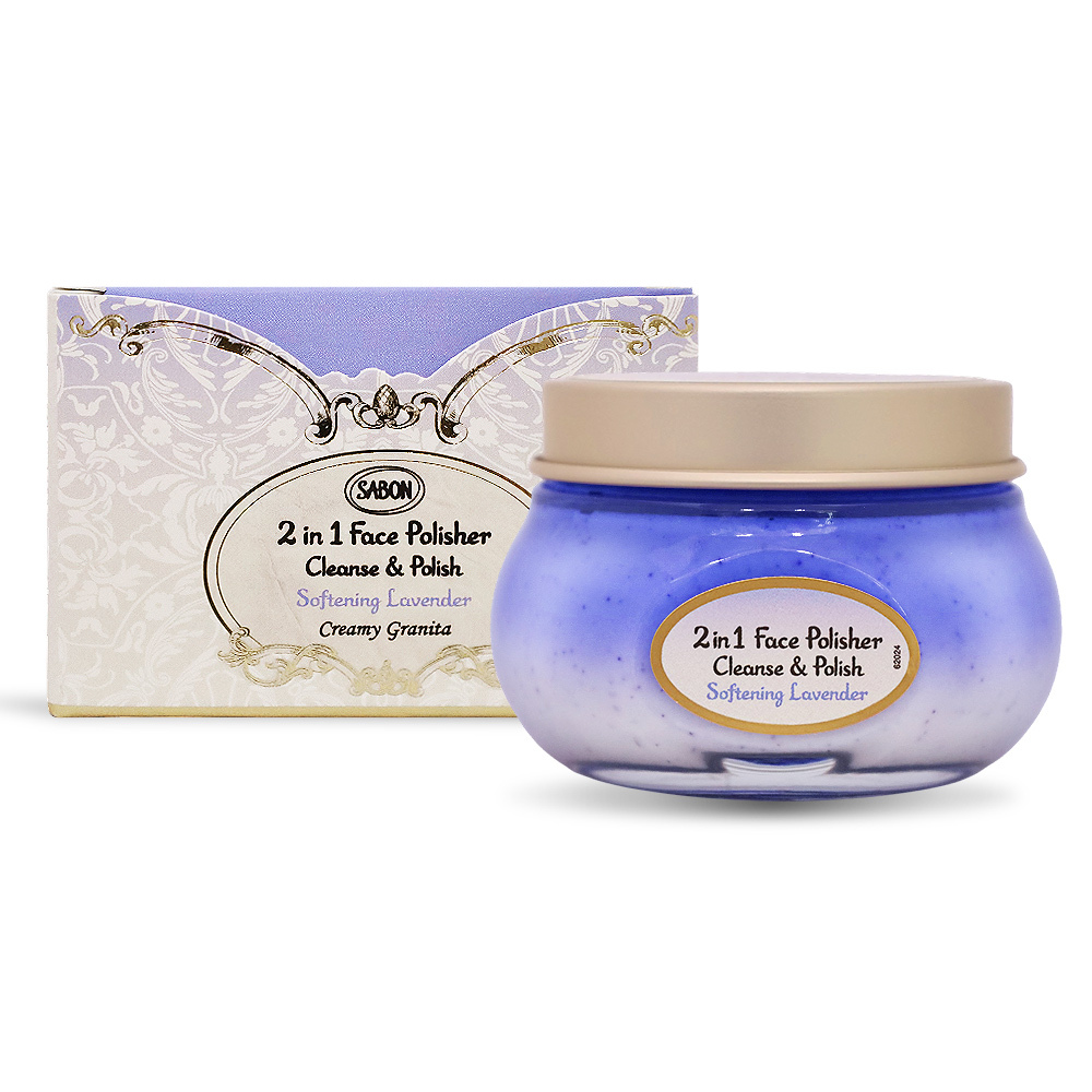 SABON 二合一臉部磨砂膏-舒緩薰衣草/清爽薄荷/珍萃玫瑰 (125ml)-國際航空版-多款味道可選