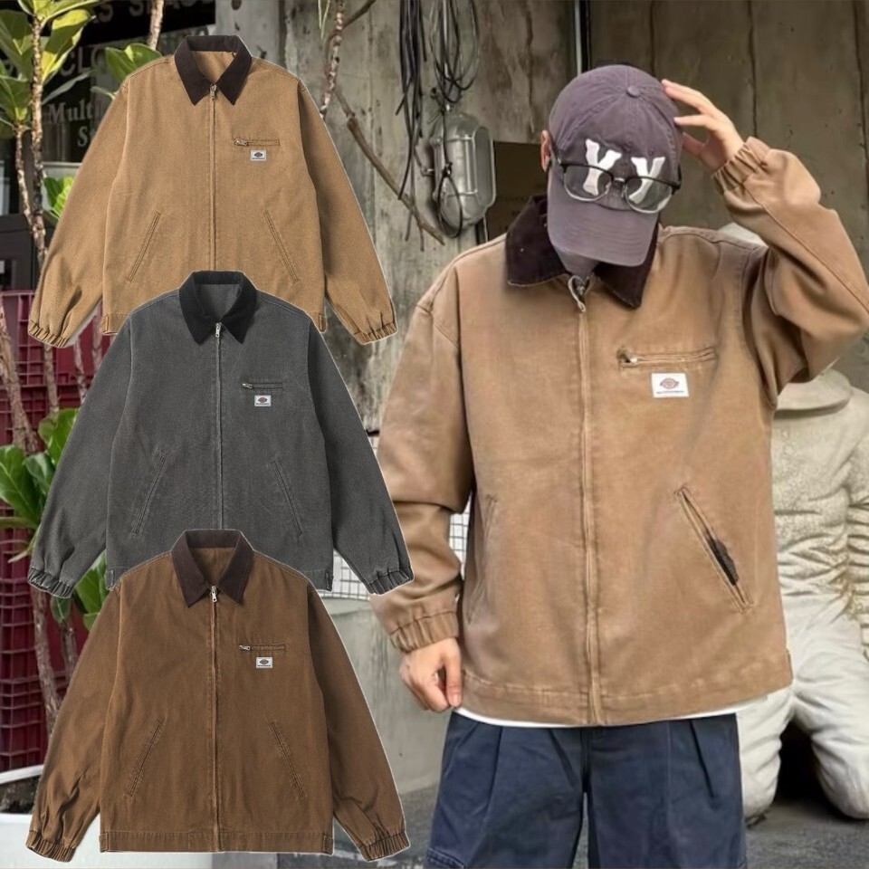 『預購商品』Dickies 美式復古底特律工裝外套 翻領落肩 DKU263MWJD71-PZY