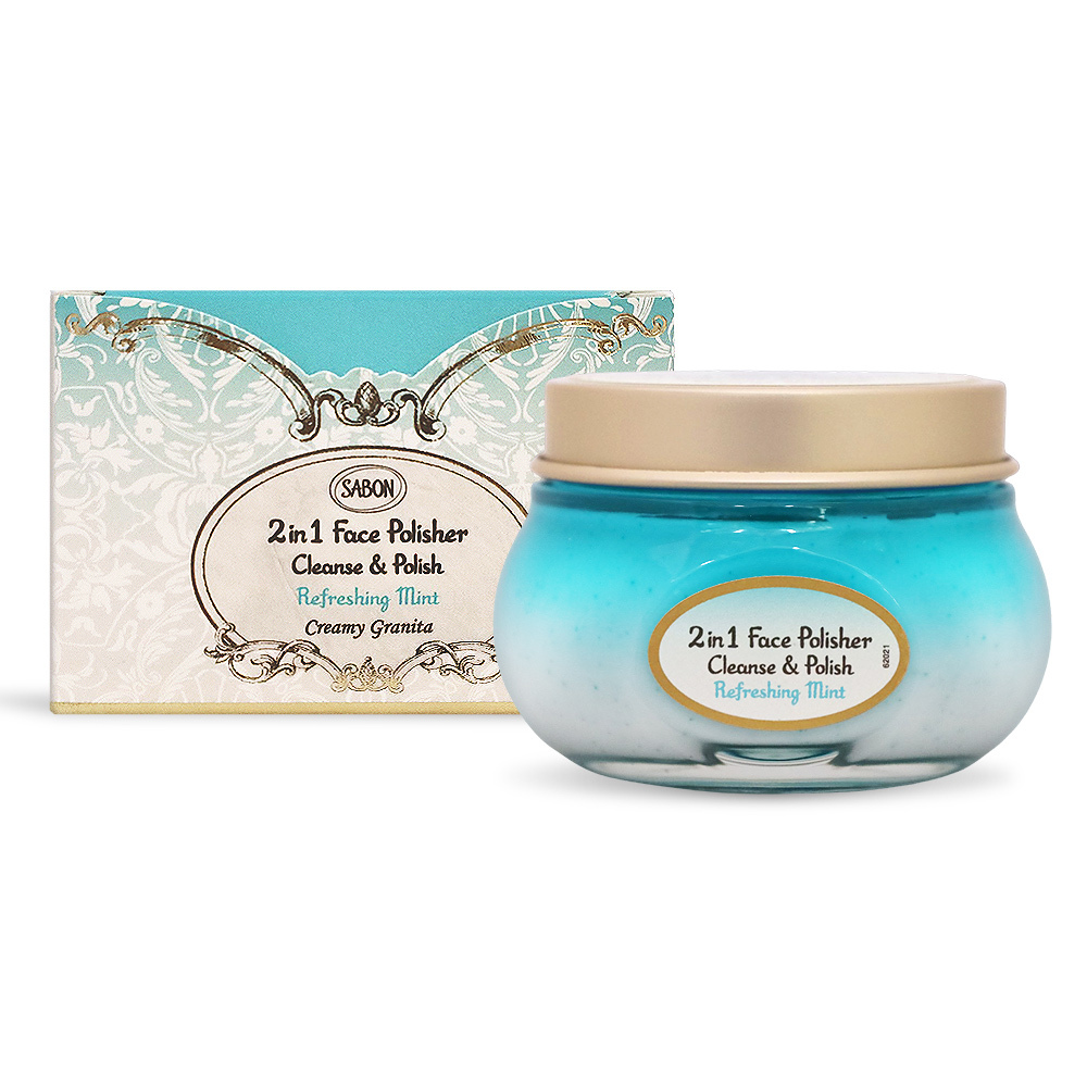 SABON 二合一臉部磨砂膏-舒緩薰衣草/清爽薄荷/珍萃玫瑰 (125ml)-國際航空版-多款味道可選