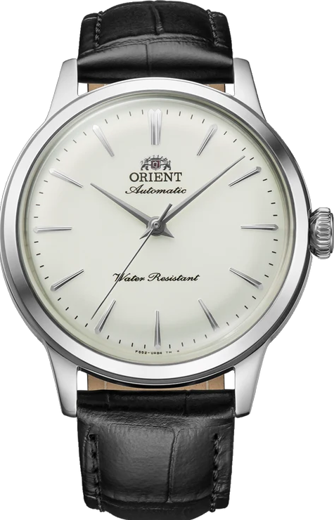 萬年鐘錶 - 東方錶  ORIENT   Bambino Automatic 復古款機械皮革男錶 RA-BB0103S 錶徑36.4mm