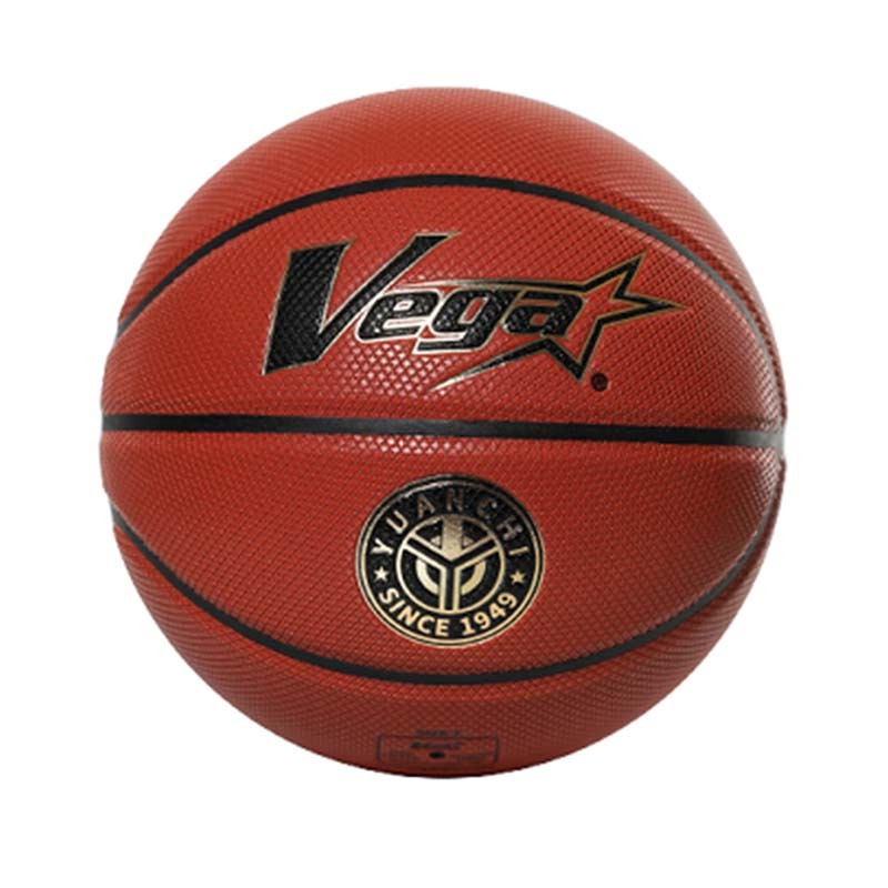 VEGA 十字紋合成皮籃球 吸汗止滑不黏沙 7號籃球 紅色 OBU-2800YCG [台灣現貨]