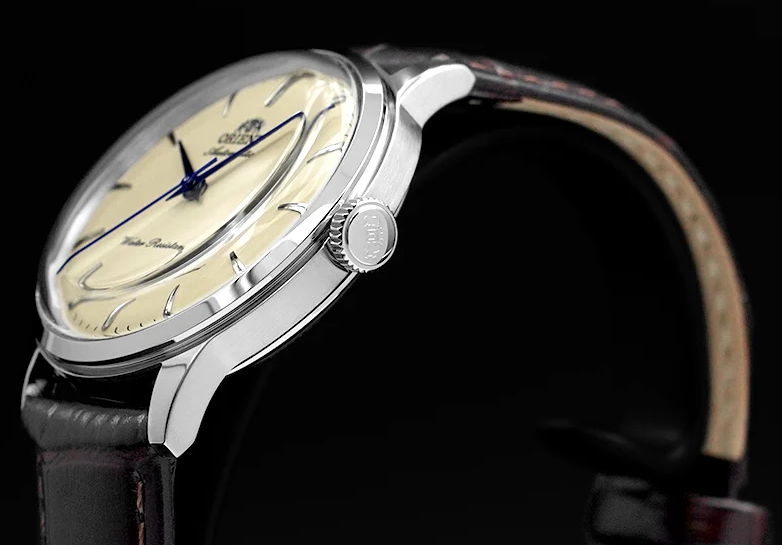 萬年鐘錶 - 東方錶  ORIENT   Bambino Automatic 復古款機械皮革男錶 RA-BB0104Y 錶徑36.4mm