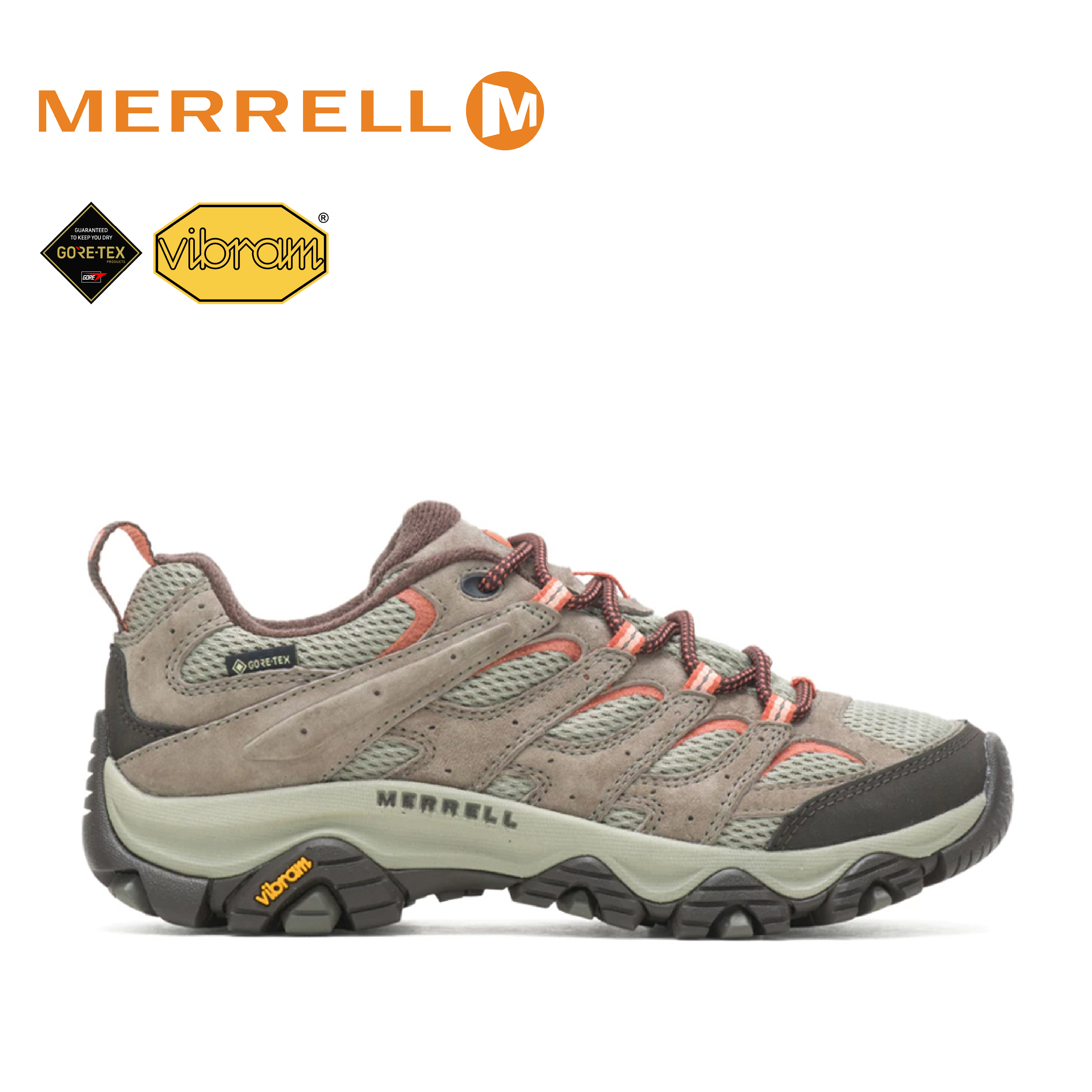 MERRELL 美國 MOAB 3 GORE-TEX 防水登山健行鞋 女款 (拿鐵棕) 33ML500230