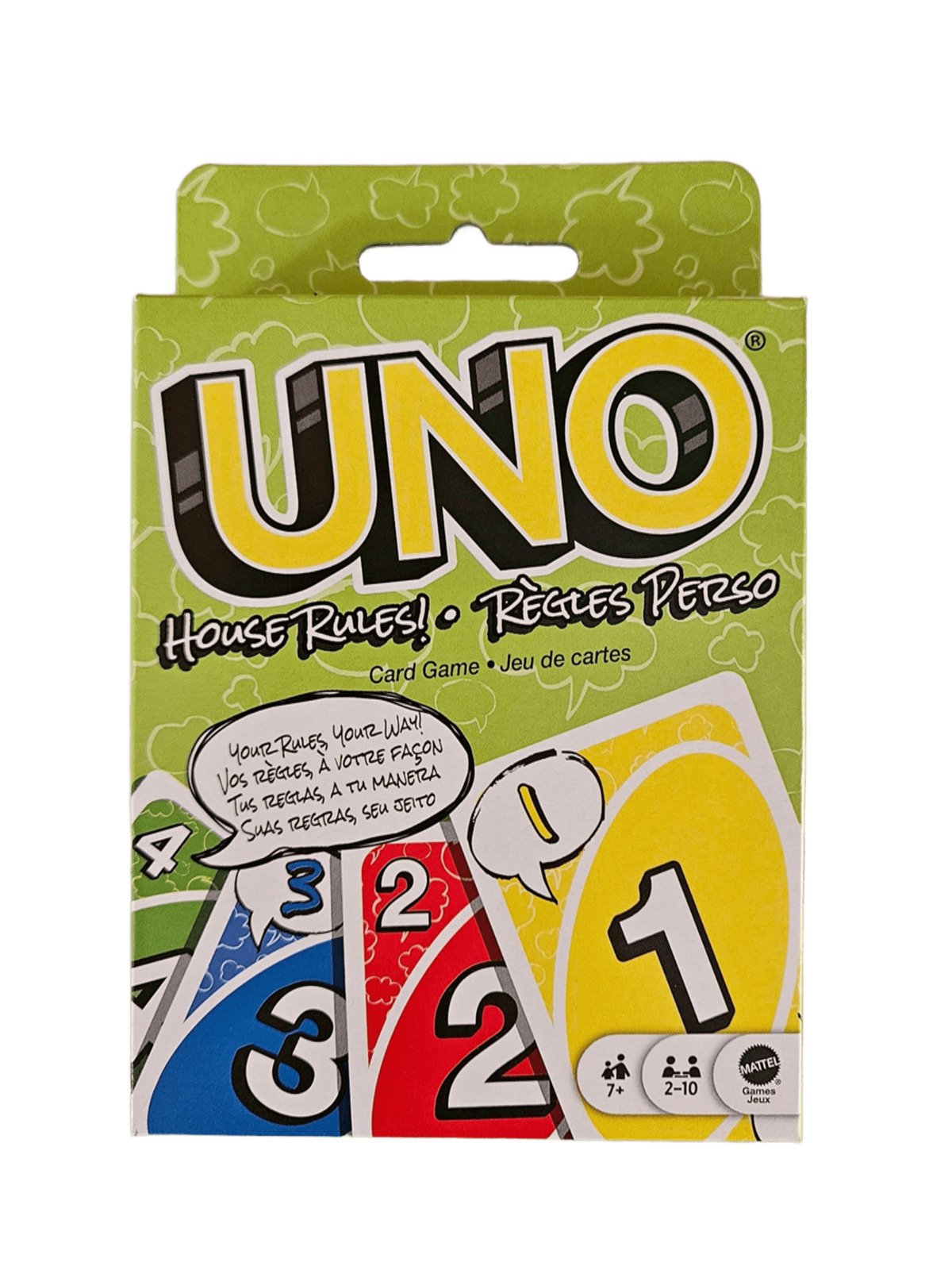 UNO卡牌遊戲:遵守家規