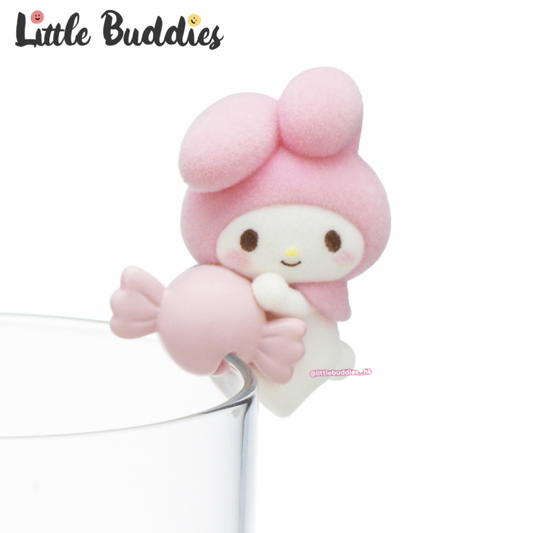 日本扭蛋 Sanrio 植絨草莓牛奶色杯緣子 (可揀款)