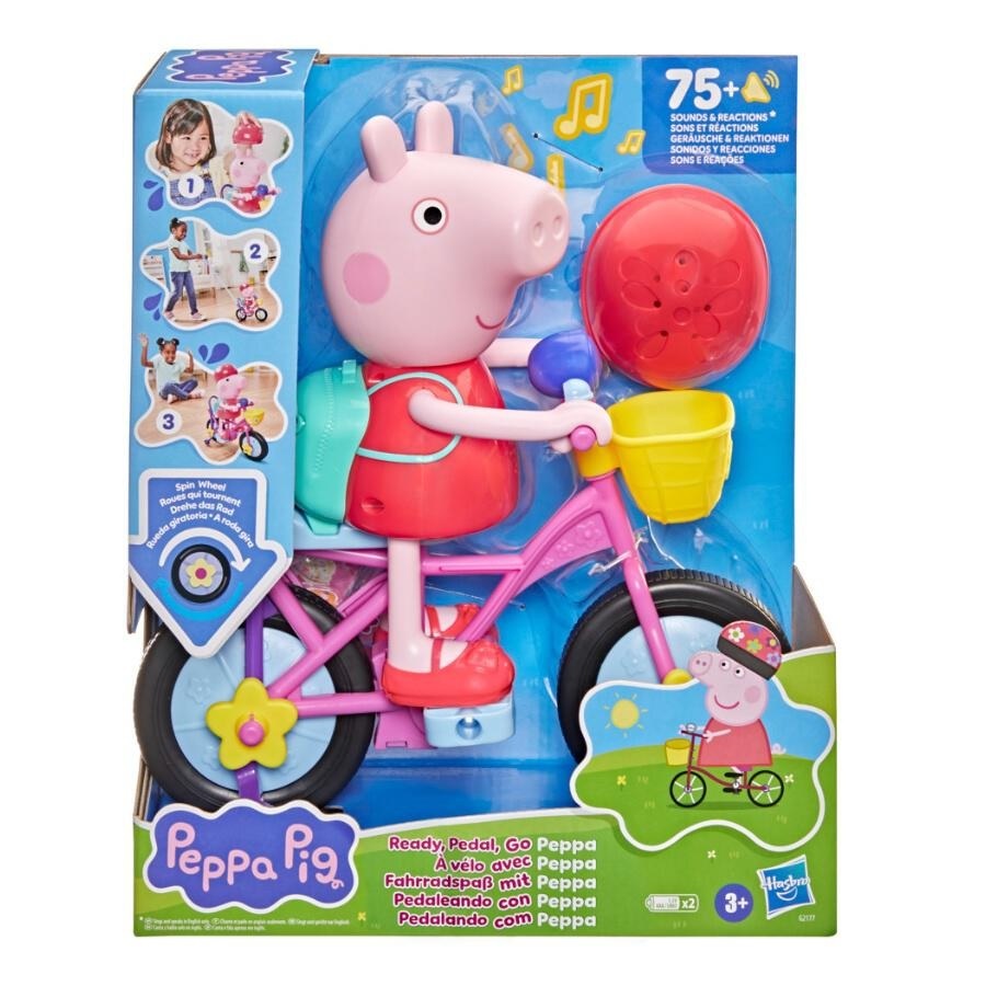 【粉紅豬小妹】佩佩腳踏車互動玩偶 strc