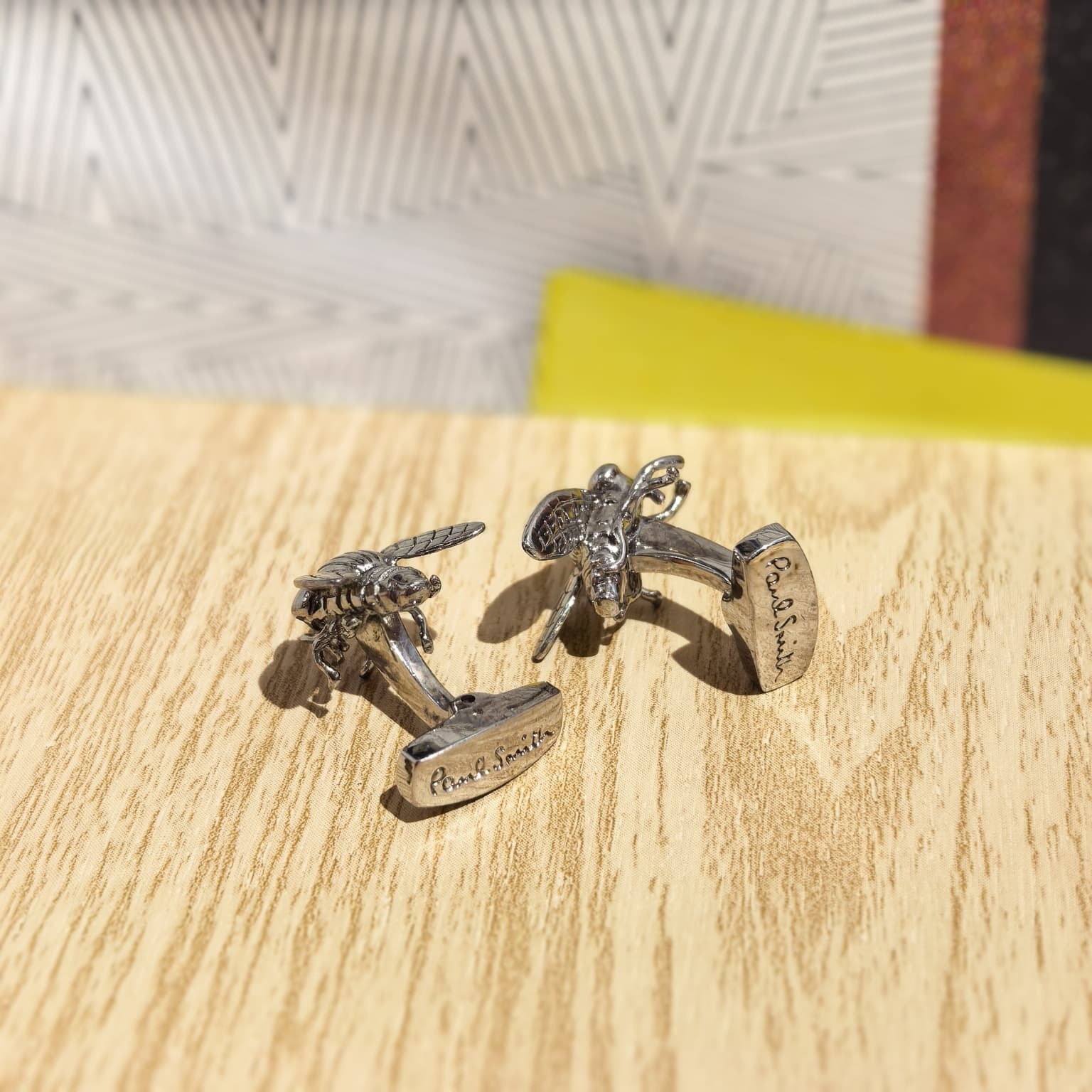 USED Paul Smith 袖口鈕/Cufflinks 925純銀烏蠅銀扣 #香榭站正品