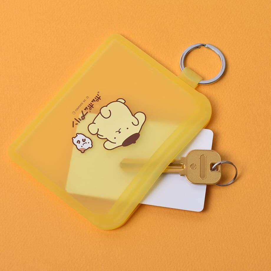 預購┃日本 SANRIO FLAPPO KITTY 布丁狗 半透明 矽膠 多功能收納包