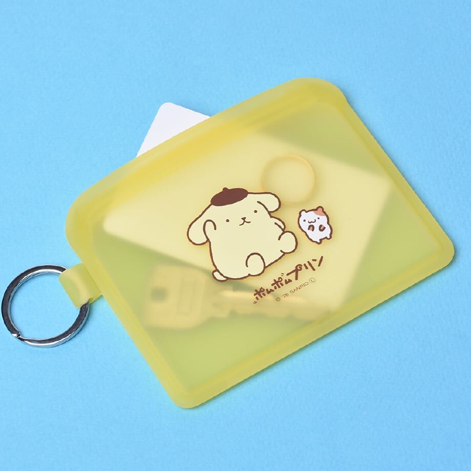 預購┃日本 SANRIO FLAPPO KITTY 布丁狗 半透明 矽膠 多功能收納包