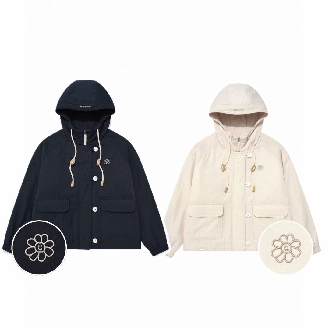 【隨時截單！大癲22折優惠預訂】韓國 WHAT IT ISN'T WOMEN FLORY HOODED PADDED JUMPER（2色）
