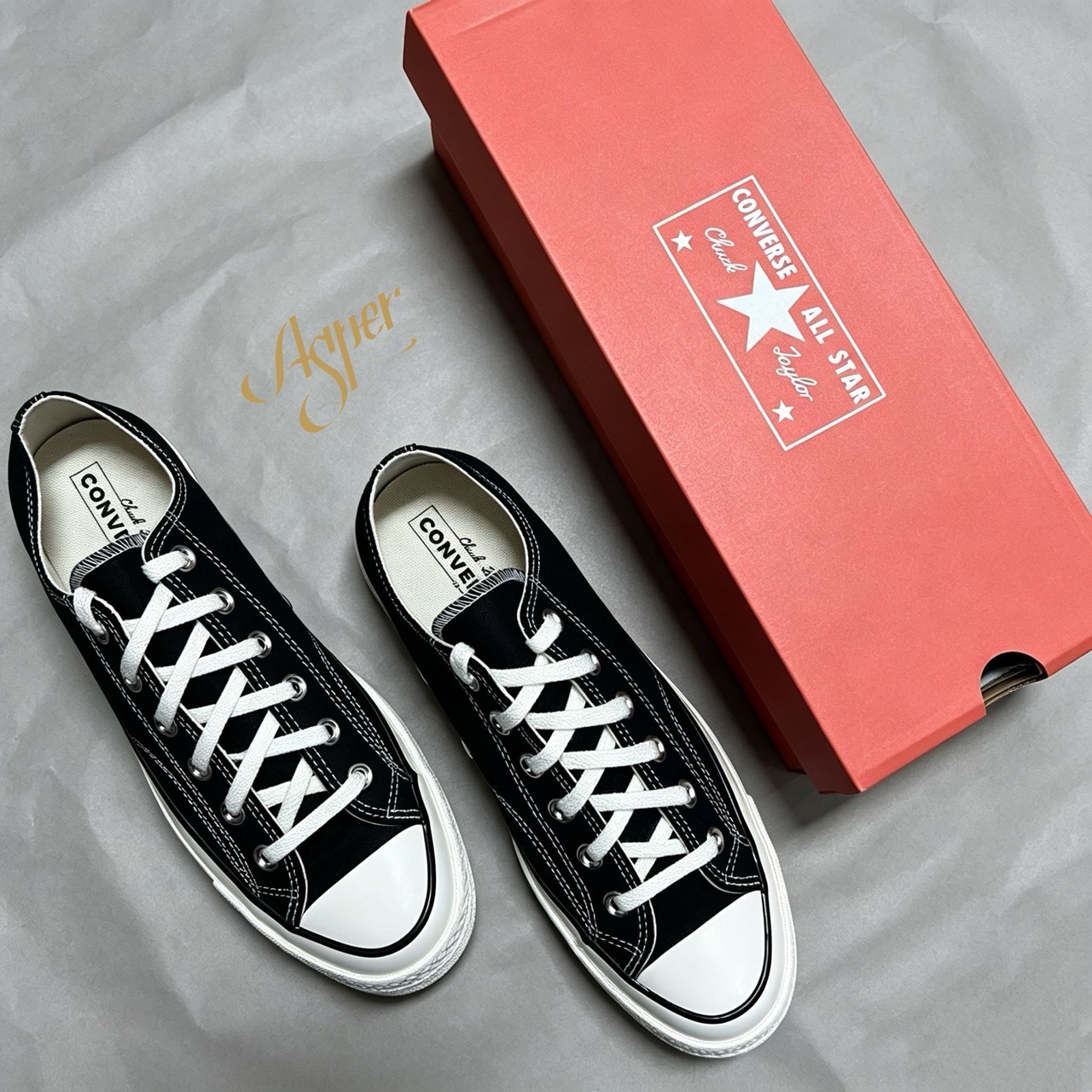 【官網限定】CONVERSE CTAS 70 OX 黑帆布 162058C IX