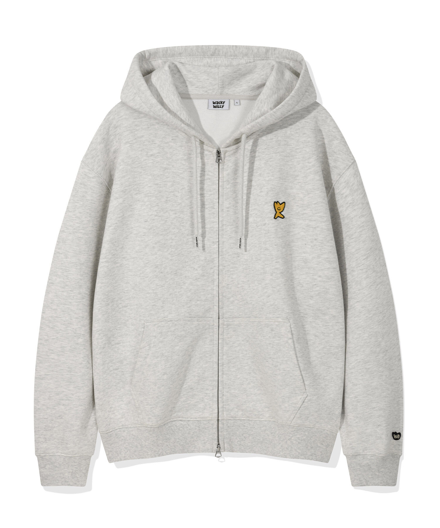 【隨時截單！限時優惠預訂】男女可穿！韓國WACKY WILLY SIGNATURE KIKI WAPPEN ZIP-UP HOODIE（4色）