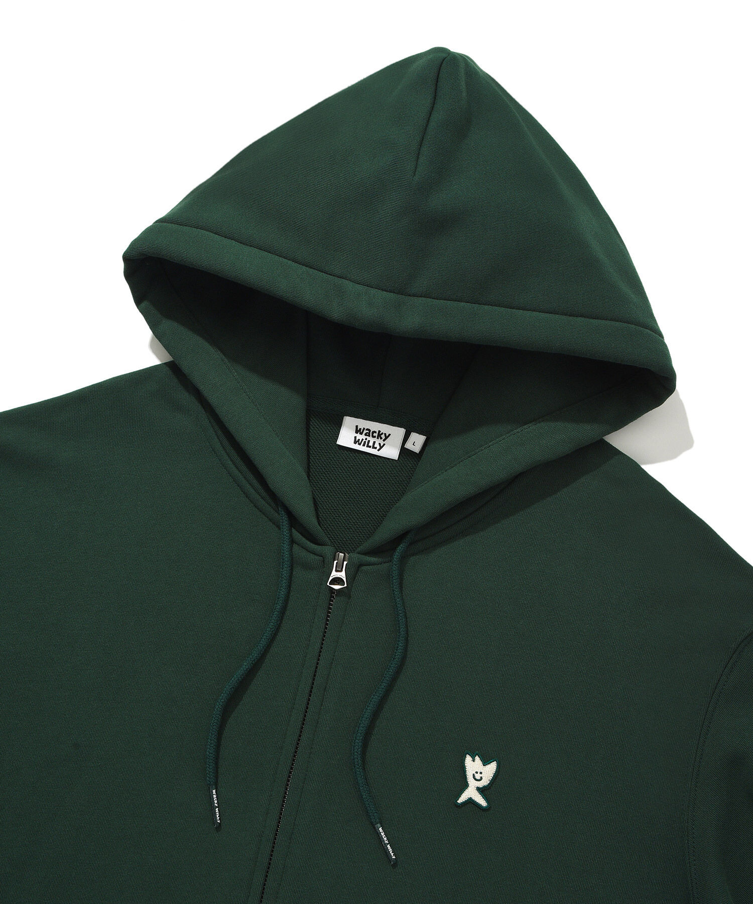 【隨時截單！限時優惠預訂】男女可穿！韓國WACKY WILLY SIGNATURE KIKI WAPPEN ZIP-UP HOODIE（4色）