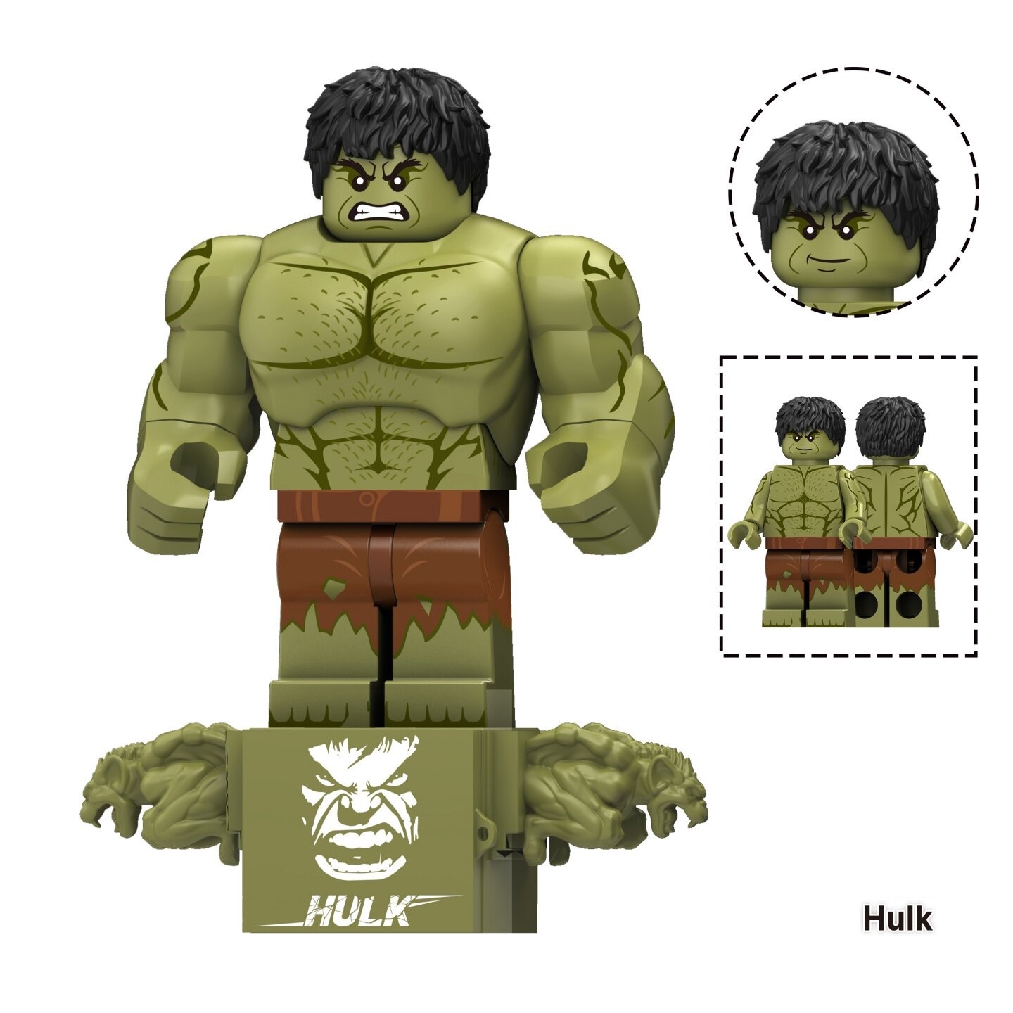 Spiderman Hulk Marvel Custom Minifigures Fit Lego TV6237 TV1305