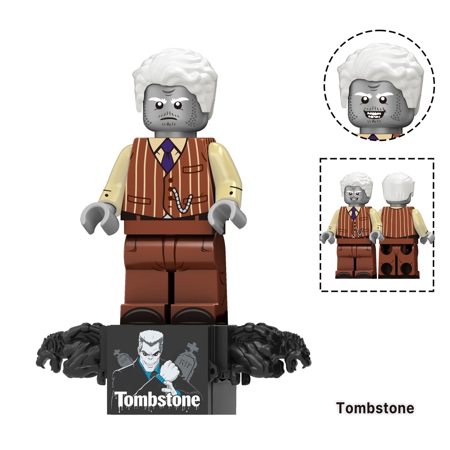 Spiderman Tombstone Marvel Custom Minifigures Fit Lego TV6237 TV1307