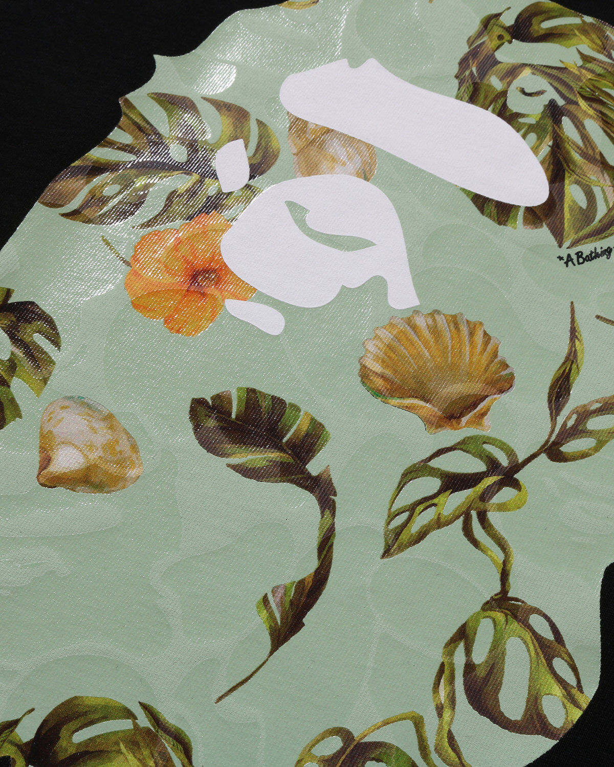 『超值優惠』2026SS A BATHING APE BAPE VACATION PATTERN APE HEAD RELAXED FIT TEE 假期 花卉 大頭 寬版 短T 現貨 1L30110335