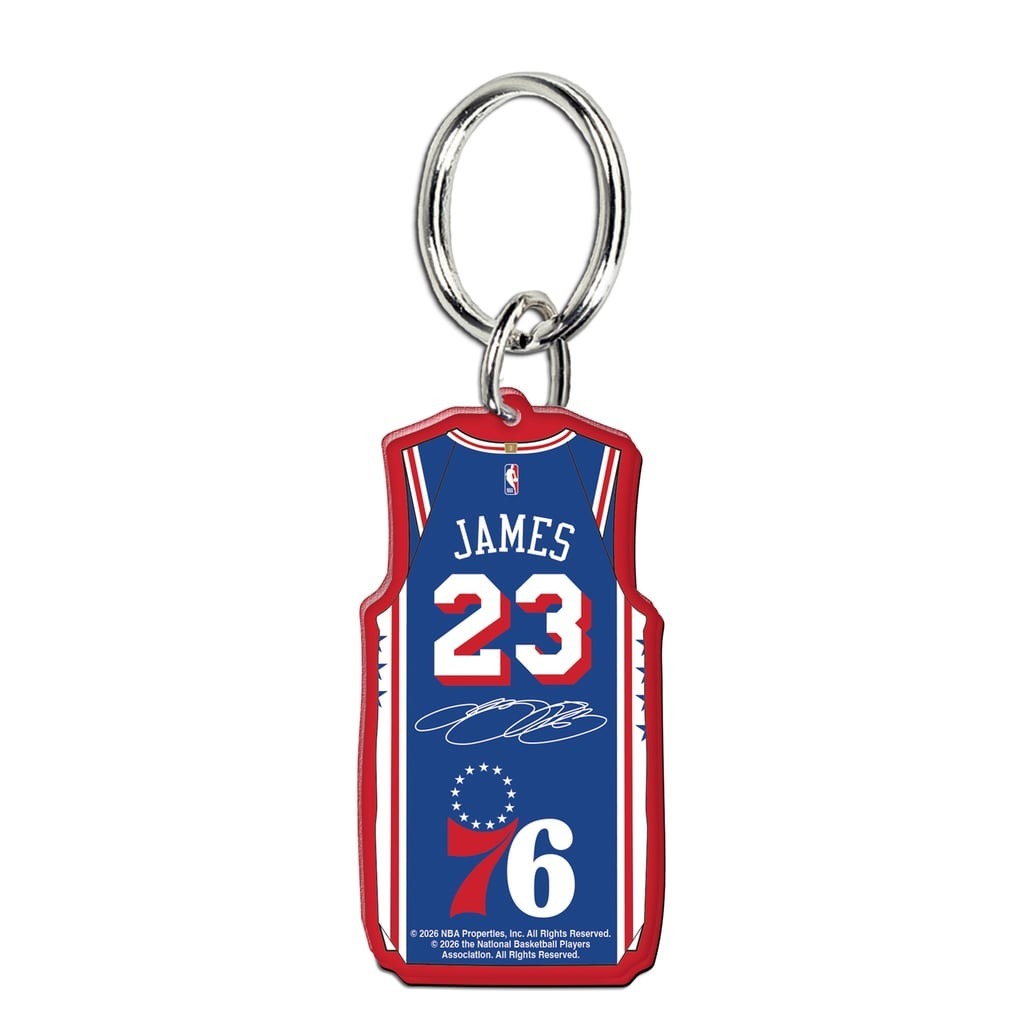 NBA配件 Lebron James 費城七六人藍 球衣 鑰匙圈 Wincraft 官方授權正品 全新