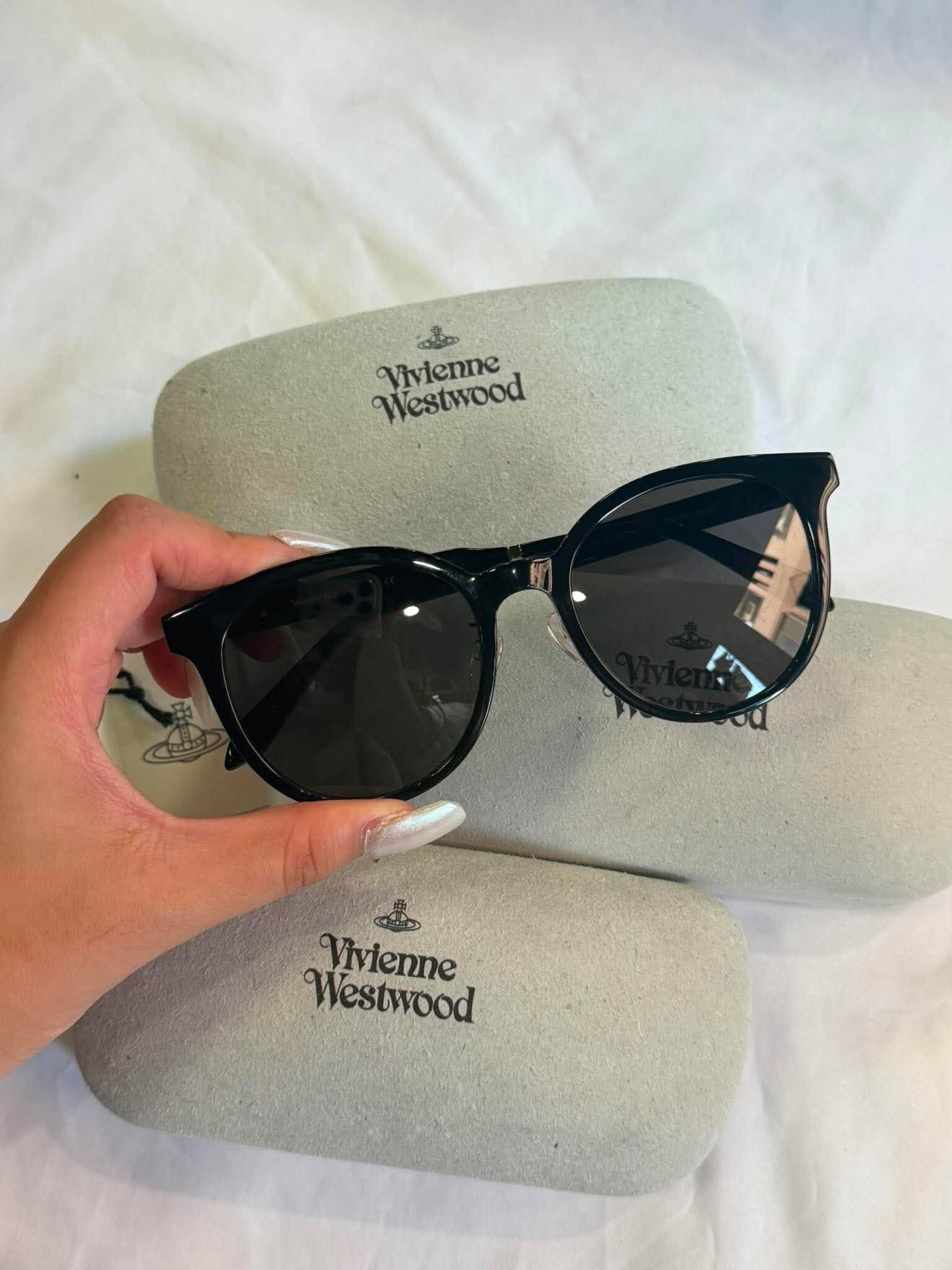Vivienne Westwood 經典土星 西太后 黑色 墨鏡