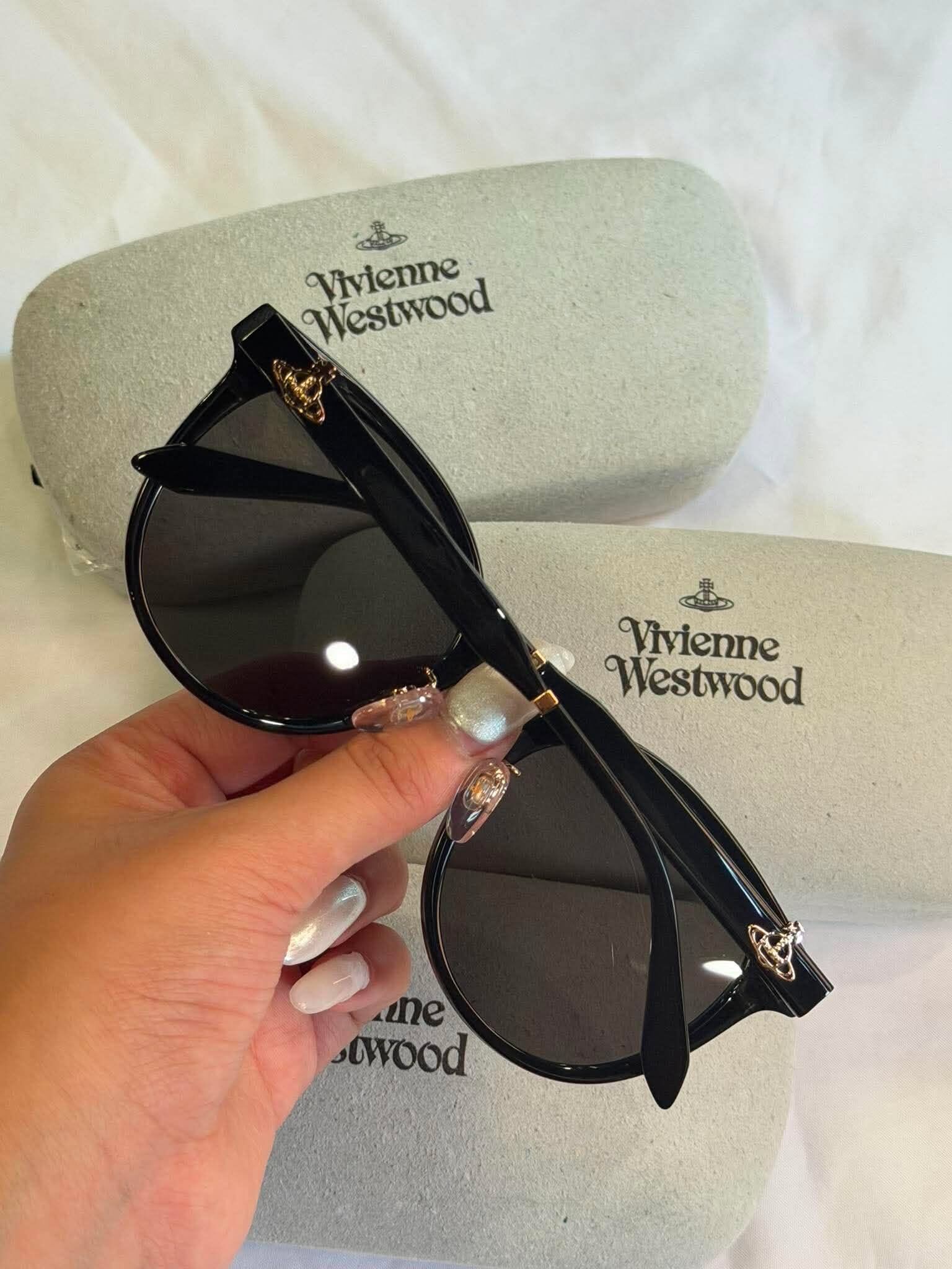 Vivienne Westwood 經典土星 西太后 黑色 墨鏡