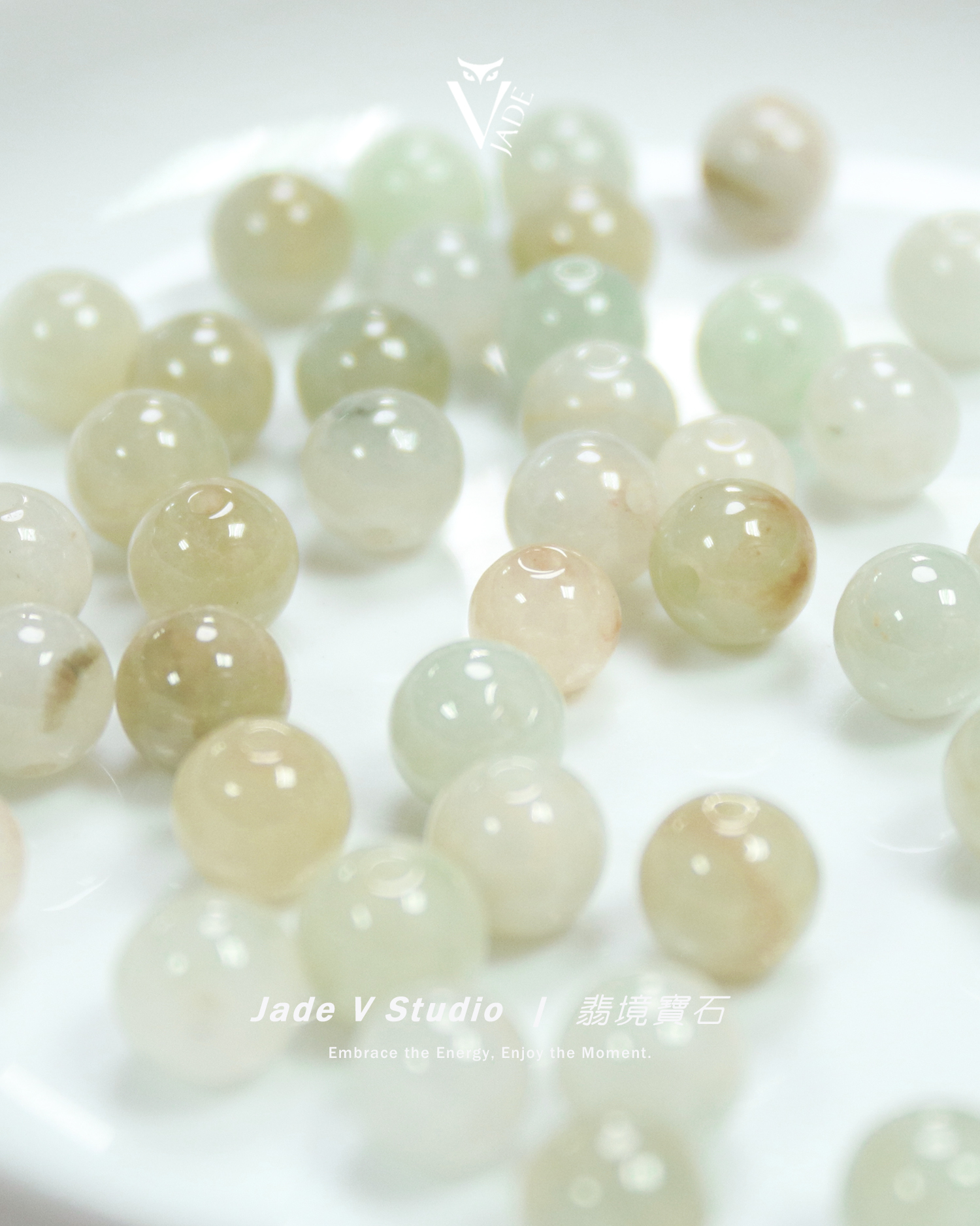 【JadeV｜翡境寶石】黃翡 翡翠 7mm 穿孔 圓珠